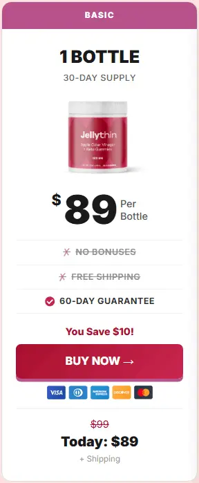 jellythin 1 jar price